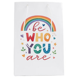 Wees wie je bent medium cadeauzakje