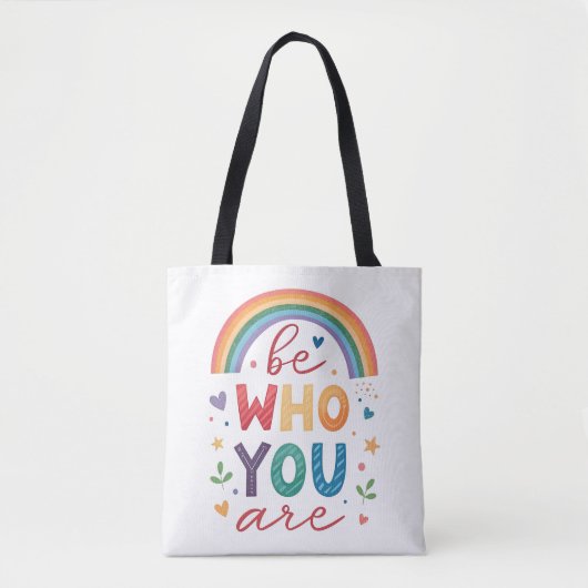 Wees wie je bent tote bag (Voorkant)