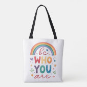 Wees wie je bent tote bag (Achterkant)
