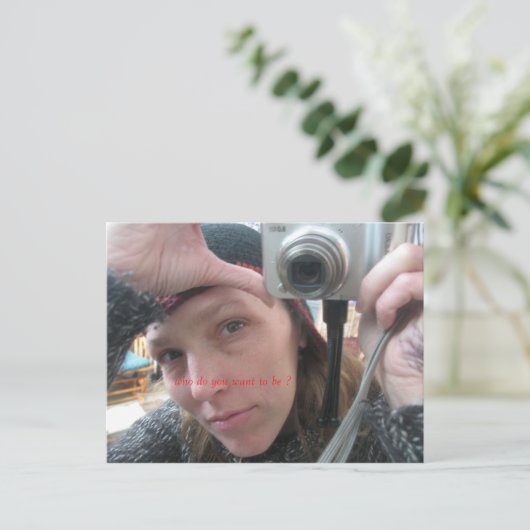 Wees wie je wilt zijn ? briefkaart (Staand voorkant)