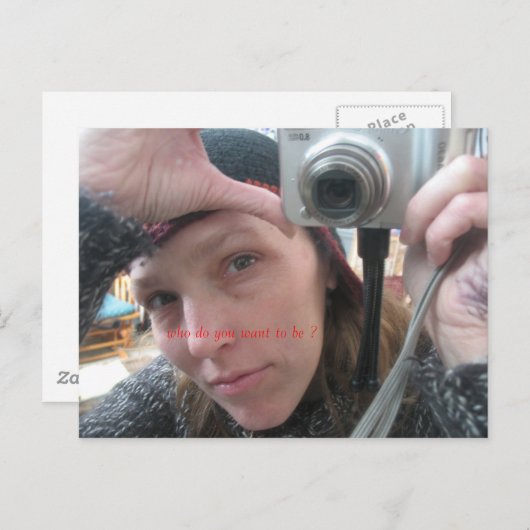 Wees wie je wilt zijn ? briefkaart (Voorkant / Achterkant)