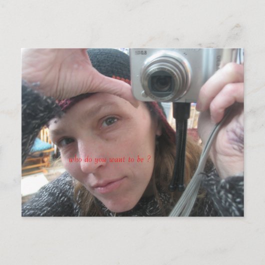 Wees wie je wilt zijn ? briefkaart (Voorkant)