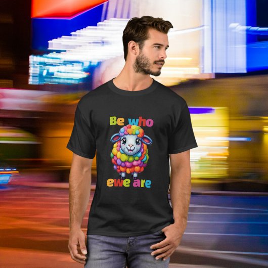 Wees wie we zijn Rainbow Sheep T-shirt