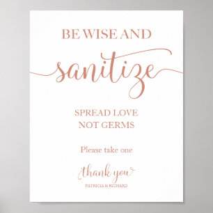 Wees wijs en ontsmet Verspreid liefde, geen kanker Poster