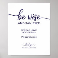 Wees wijs en ontsmet Verspreid liefde, geen kiemen
