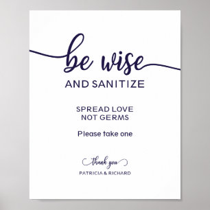Wees wijs en ontsmet Verspreid liefde, geen kiemen Poster