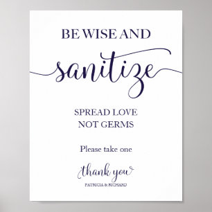 Wees wijs en ontsmet Verspreid liefde, geen kiemen Poster