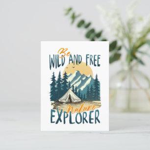 Wees wild en vrij - Natuur Adventure Briefkaart