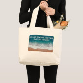 Wees wild, mooi en vrij. Net als het zee. Grote Tote Bag (Voorkant (product))