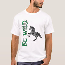 Wees Wild – Sterk Decorontwerp Paard Inspirerend