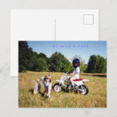 WEES WILD & VRIJ BRIEFKAART (Voorkant / Achterkant)