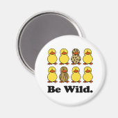 Wees Wilde Eenden Magneet (Voorkant / Achterkant)