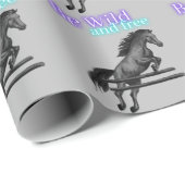 Wees Wilde en Gratis Paardenpompen Cadeaupapier (Rol Hoek)