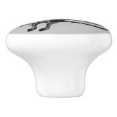 Wees Wilde en Gratis Paardenpompen Keramische Knop (Zijkant)