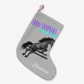 Wees Wilde en Gratis Paardenpompen Kleine Kerstsok (Voorkant (Hangend))