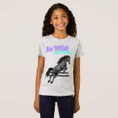 Wees Wilde en Gratis Paardenpompen T-shirt (Voorkant volledig)