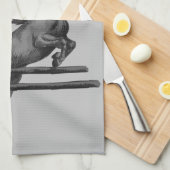 Wees Wilde en Gratis Paardenpompen Theedoek (Quarter Fold)