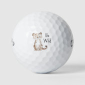 Wees Wilde Jachtluipaard Golfballen (Voorkant)