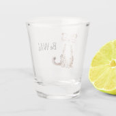 Wees Wilde Jachtluipaard Shot Glas (Achterkant)