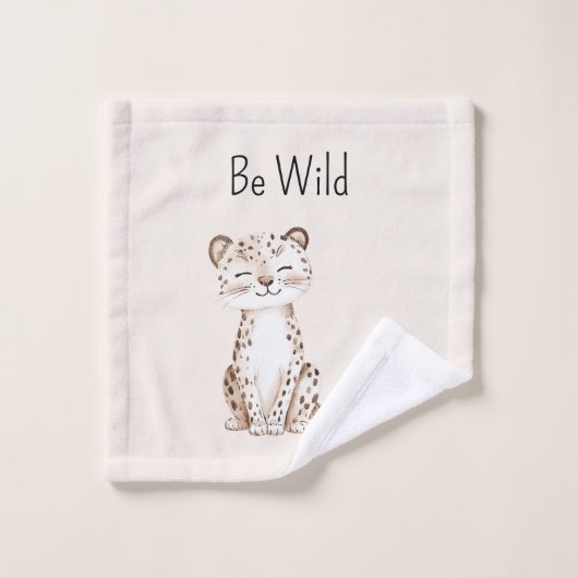 Wees Wilde Jachtluipaard Washandje (Wasdoekje)
