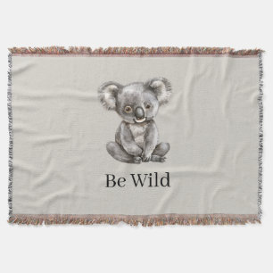 Wees Wilde Koala Beer Safari Dier   Deken