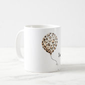 Wees Wilde Luipaardprint Ballon Koffiemok (Voorkant links)