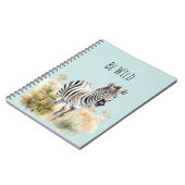 Wees Wilde Zebra Notitieboek (Linkerzijde)