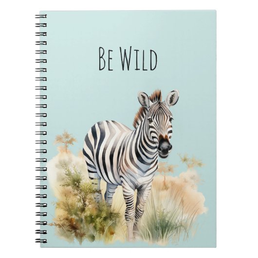 Wees Wilde Zebra Notitieboek (Voorkant)
