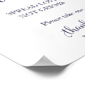 Wees Wise en anitiseer Spread Love Not Germs Sign Poster (Hoek)