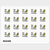 Wees Wize Immunize! Ronde Sticker (Vel)