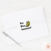 Wees Wize Immunize! Ronde Sticker (Envelop)