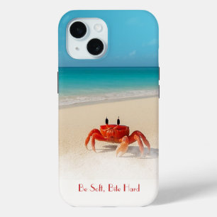 Wees zacht, bijt hard - iPhone 15 stoer Hoesje