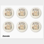 Wees Zacht Voor Jezelf Kat Sticker (Vel)