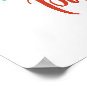 Wees zachtaardig en vriendelijk borstelkalligrafie poster (Hoek)