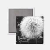 Wees zachtaardig magneet (Voorkant / Achterkant)