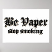 Wees zachter, stop met roken poster (Voorkant)
