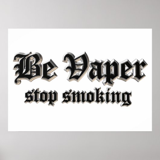 Wees zachter, stop met roken poster (Voorkant)