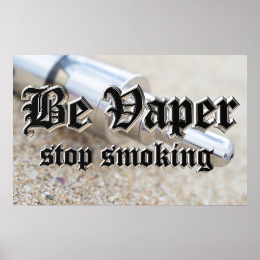 Wees zachter, stop met roken poster (Voorkant)