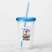 Wees zelf de anderen inspireren acryl drinkbeker (Achterkant)
