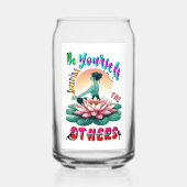 Wees zelf de anderen inspireren blikvorm glas (Achterkant)