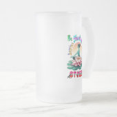 Wees zelf de anderen inspireren matglas bierpul (Voorkant rechts)