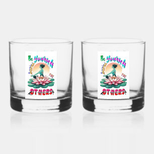 Wees zelf de anderen inspireren whisky glas