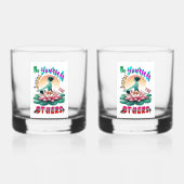 Wees zelf de anderen inspireren whisky glas (Achterkant)