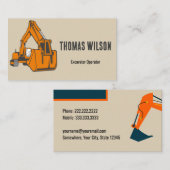 Wees zelfverzekerd als een betrouwbare aannemer visitekaartje (Voorkant / Achterkant)