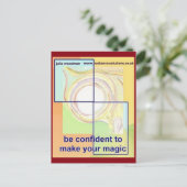 Wees zelfverzekerd om je magie te maken: tekst / k briefkaart (Staand voorkant)