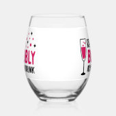 Wees zo borrelig als je Drink Wijnglas Zonder Voet (Links)