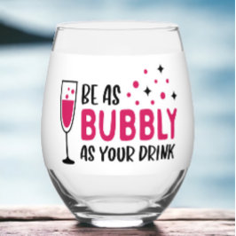 Wees zo borrelig als je Drink Wijnglas Zonder Voet