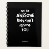 Wees zo Geweldige | Aangepaste Motivatie planner (Voorkant)