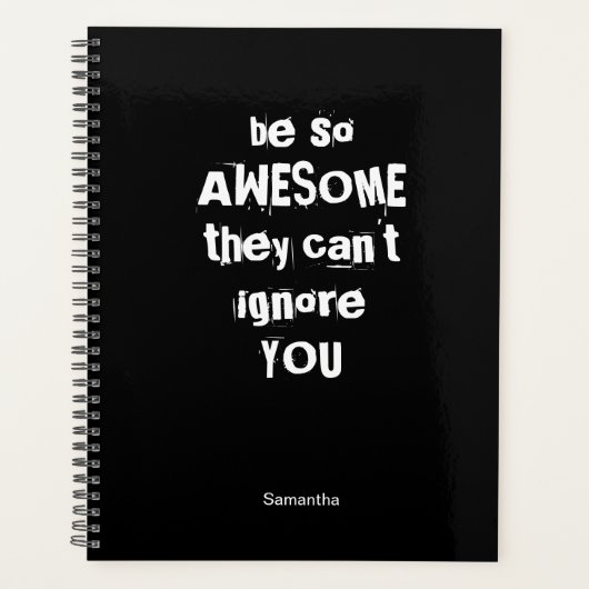 Wees zo Geweldige | Aangepaste Motivatie planner (Voorkant)