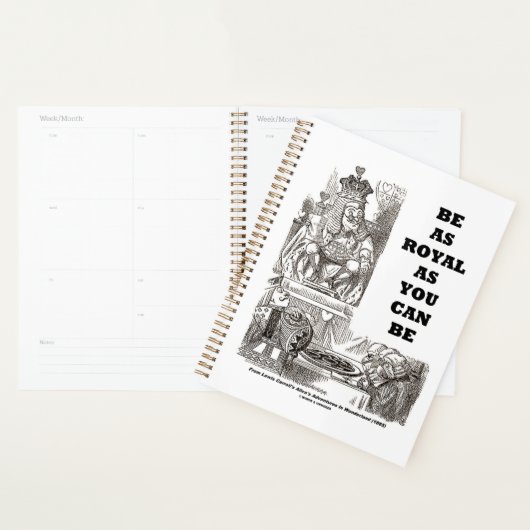 Wees zo koninklijk als je Wonderland advies kunt z Planner (Display)